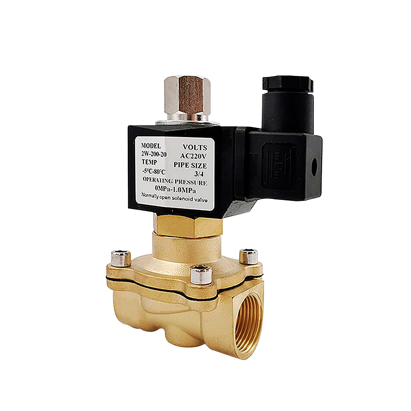 Válvula solenoide Tecsol de bronce de 1" normalmente abierta a 127 V